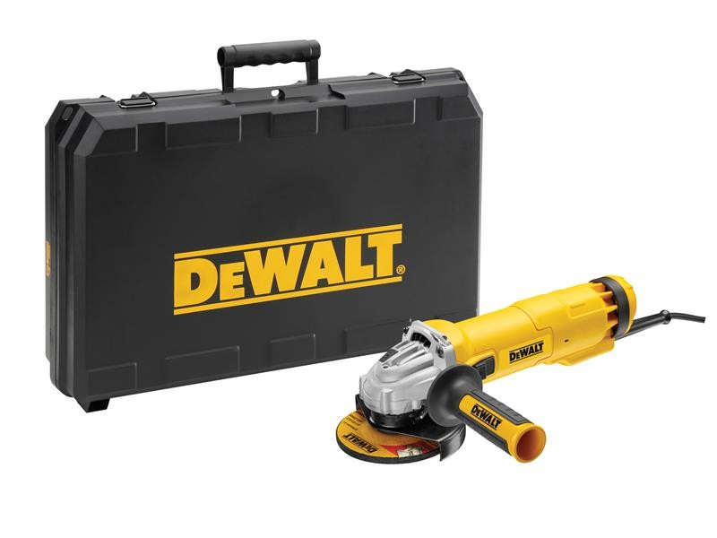 DeWalt 240V DWE4206K 115mm Grinder SAG & Kitbox Power Tool  DEWDWE4206KGB