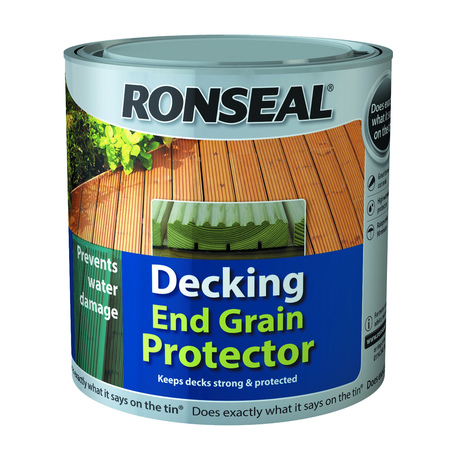 Ronseal Decking End Grain Protector 750ml Green [SRR37334]