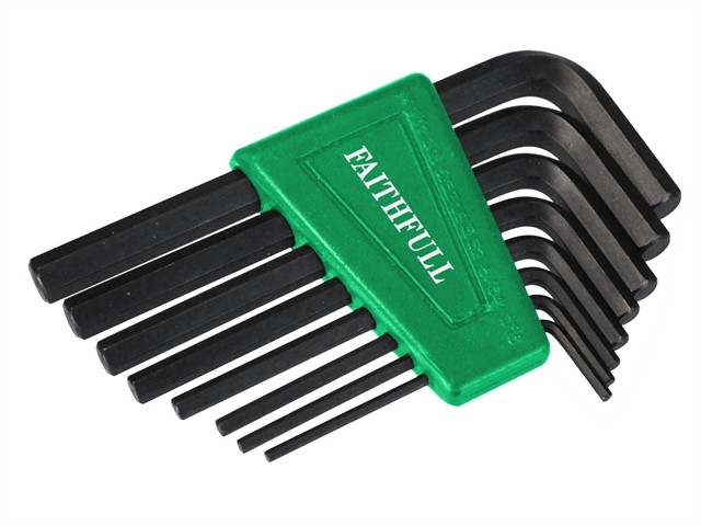 Short Arm Hex Key Sets, 8 Piece  FAIHKS8AF