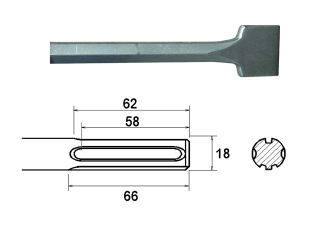 SDS Max Scaling Chisels  FAIMAXSC50