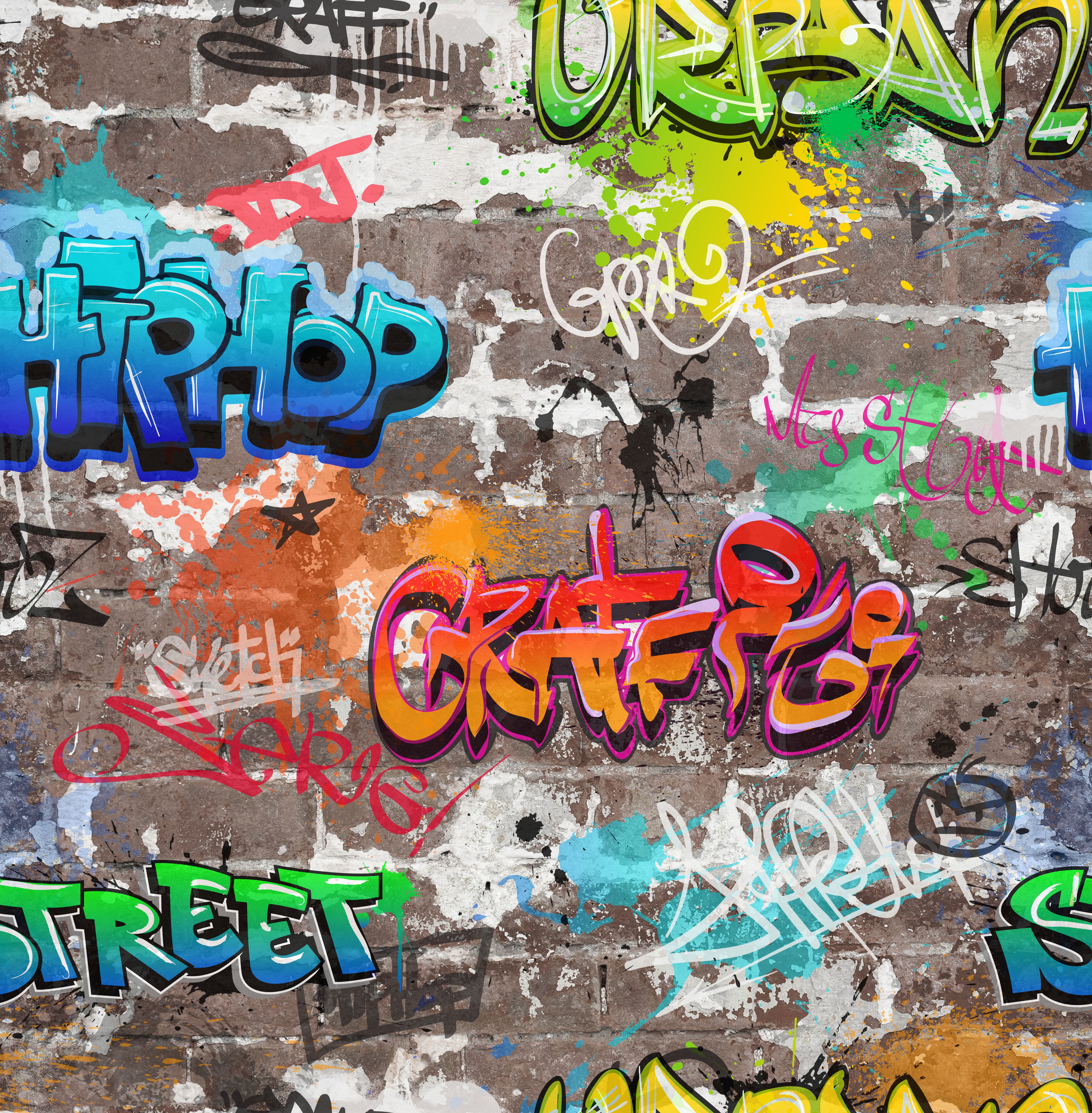 Novelty Graffiti Wallpaper  FD41582