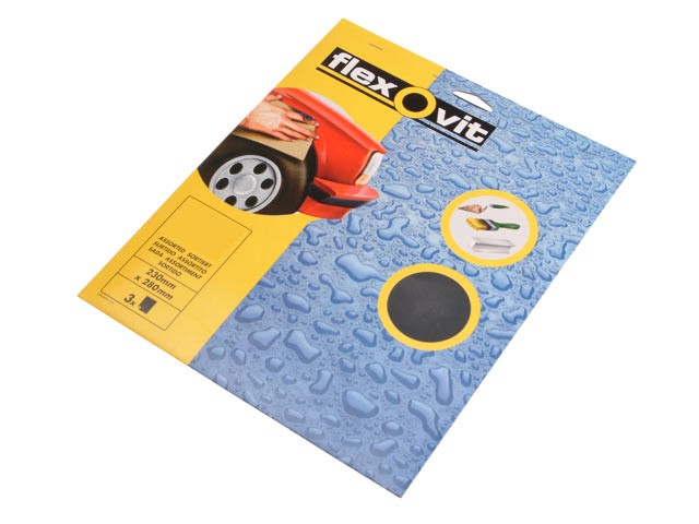 Waterproof Sanding Sheets 230 x 280mm Medium 240g (3) - CLEFLV26302