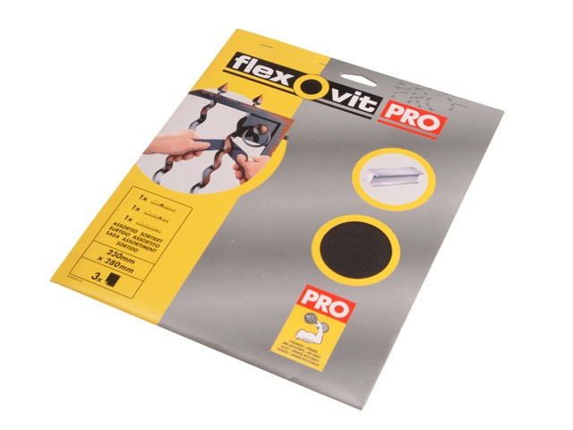Emery Cloth Sanding Sheets 230 x 280mm Fine 120g (3) - CLEFLV26306