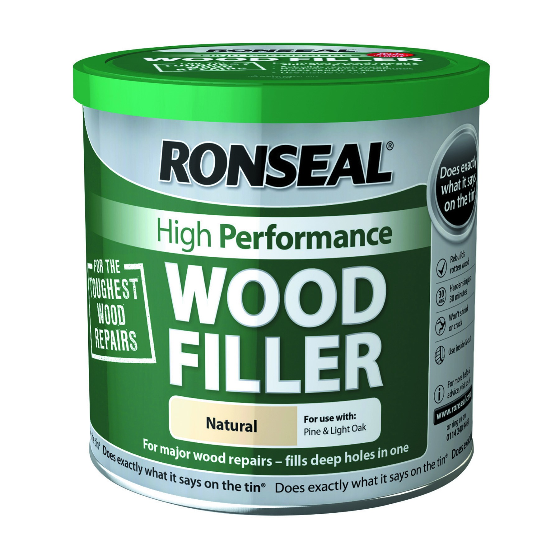 Ronseal High Performance Wood Filler 550g Natural [RONS35304]