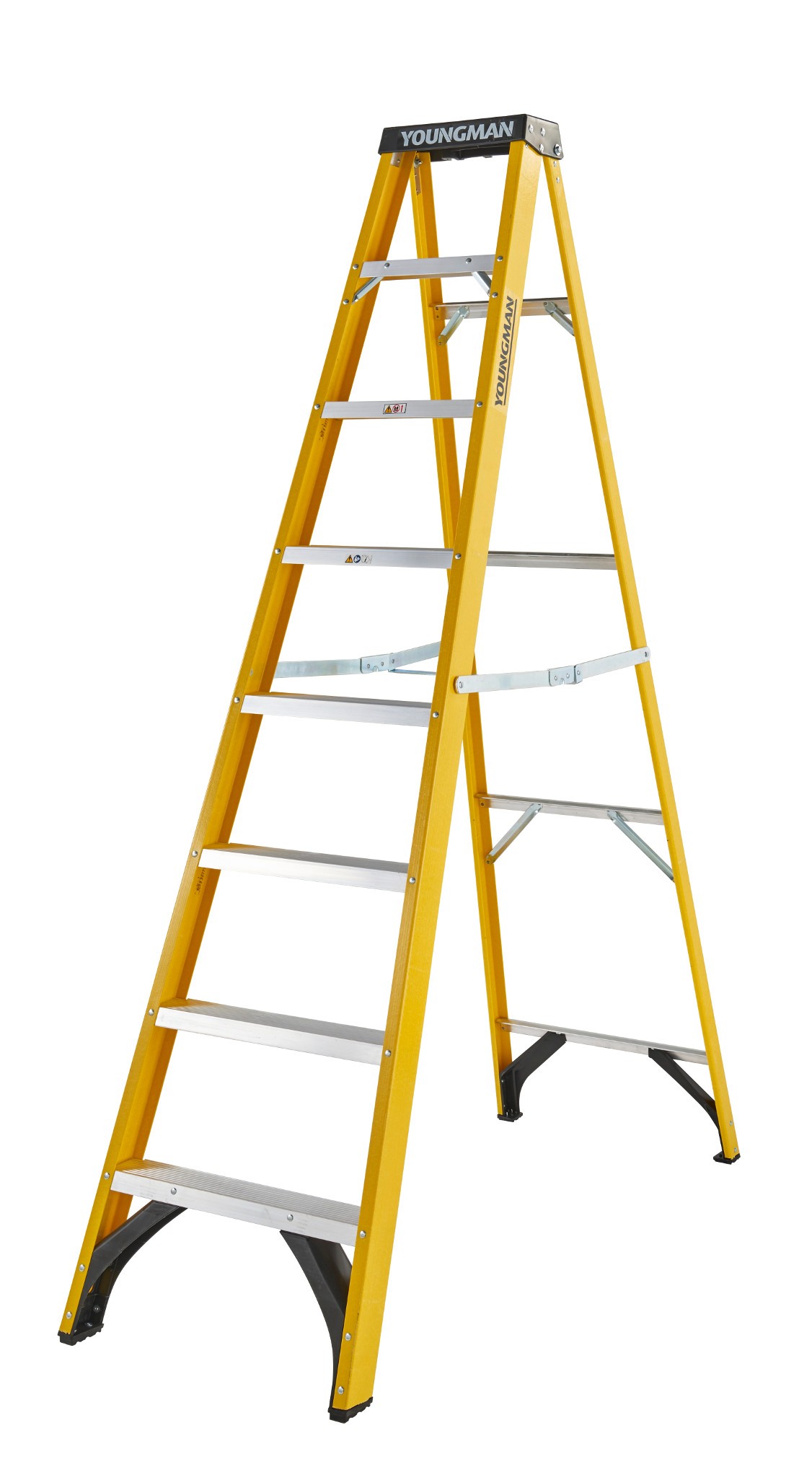Youngman 52744818 S400 Fibreglass 8-Tread Step Ladder [YOU52744818]  YOU52744818