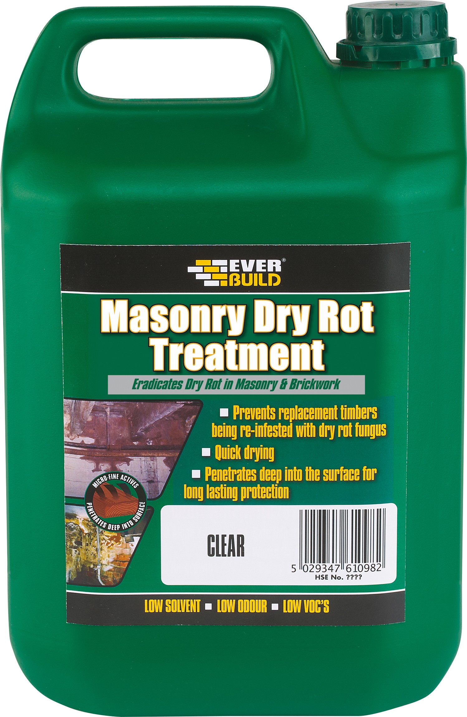 SikaEverbuild Masonry Dry Rot Treatment 5L Clear [SIKLJROT05]