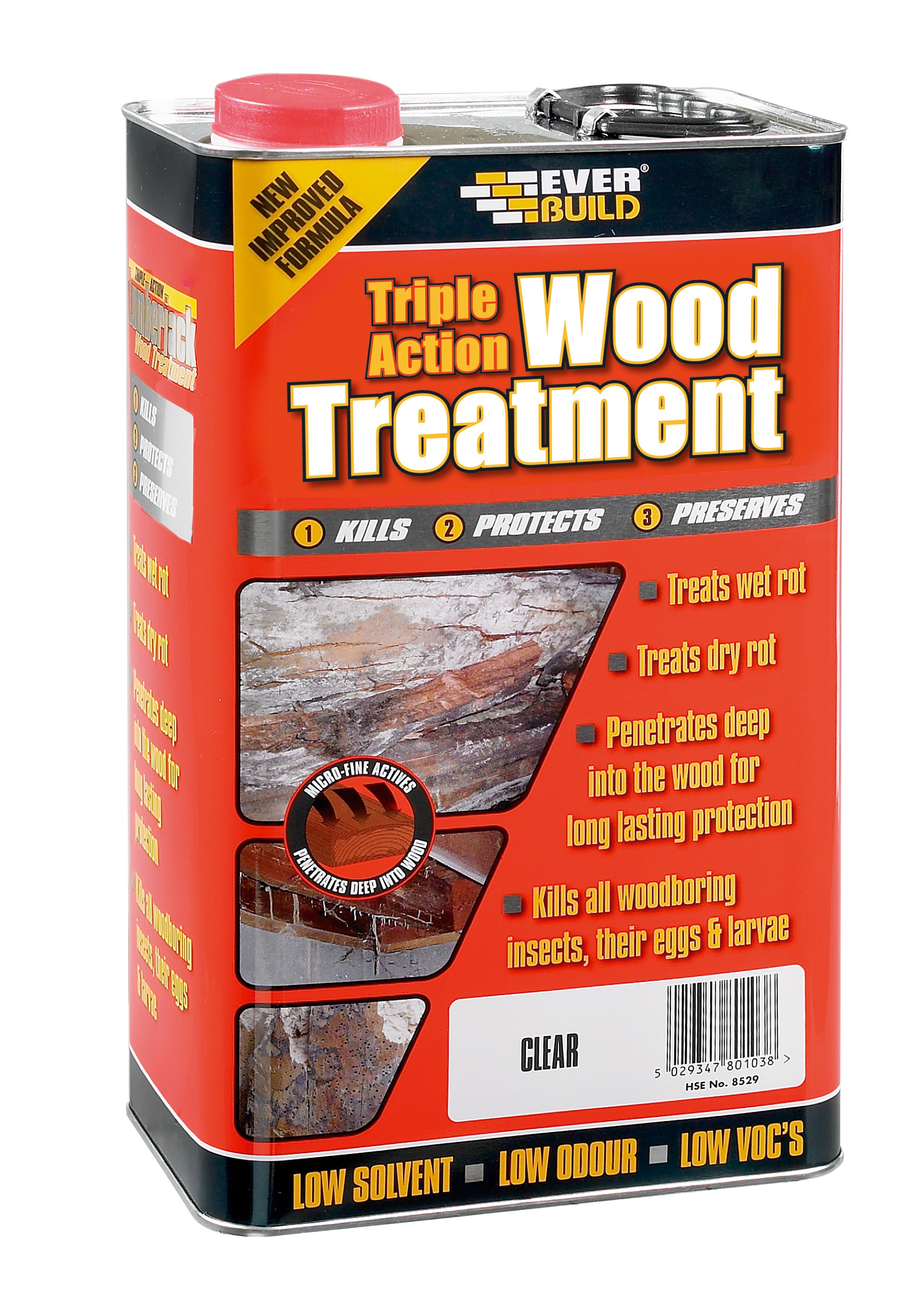 SikaEverbuild Triple Action Wood Treatment 25L Clear [EVBLJUN25]