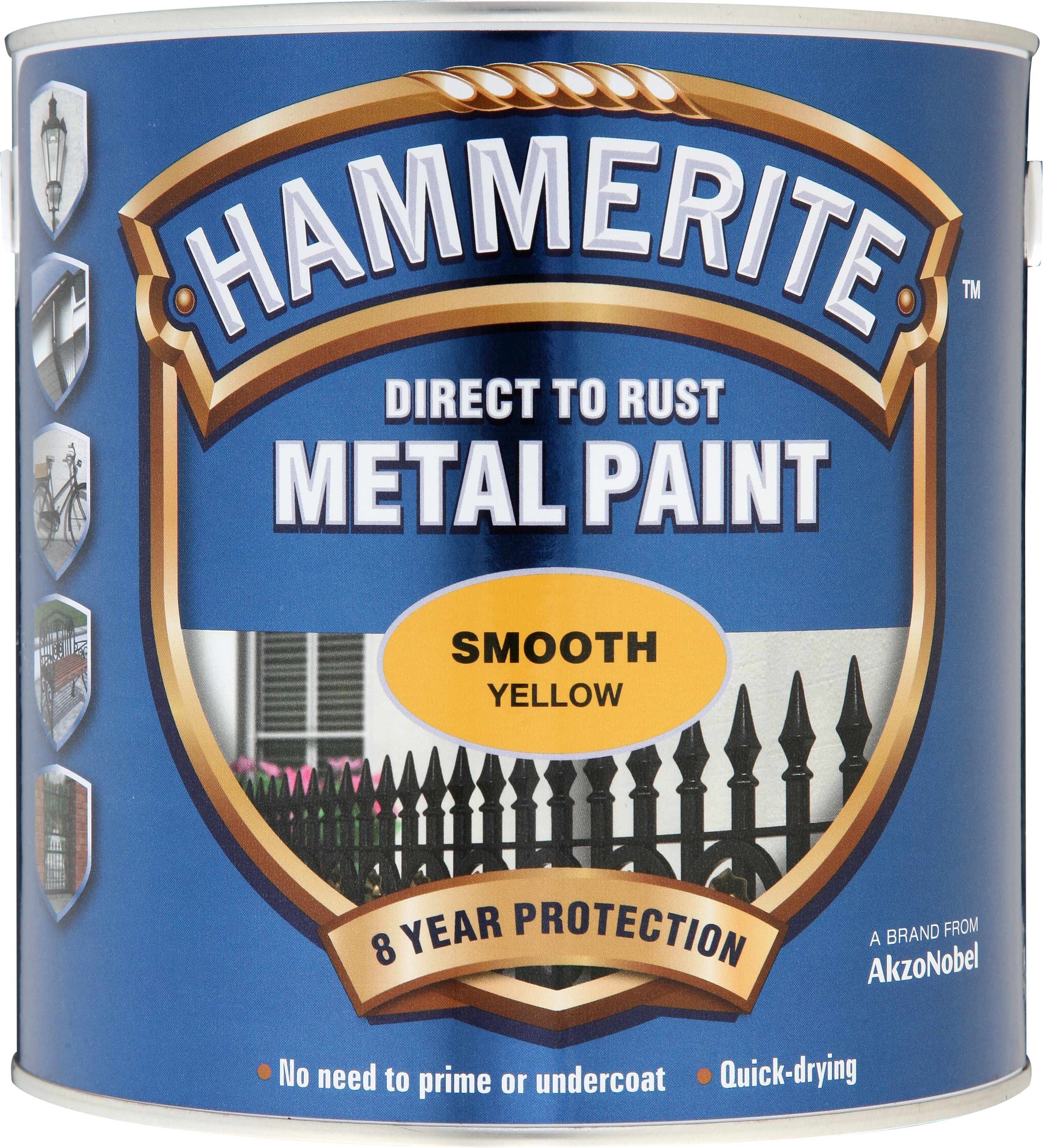 Hammerite Metal Paint Smooth 750ml Yellow