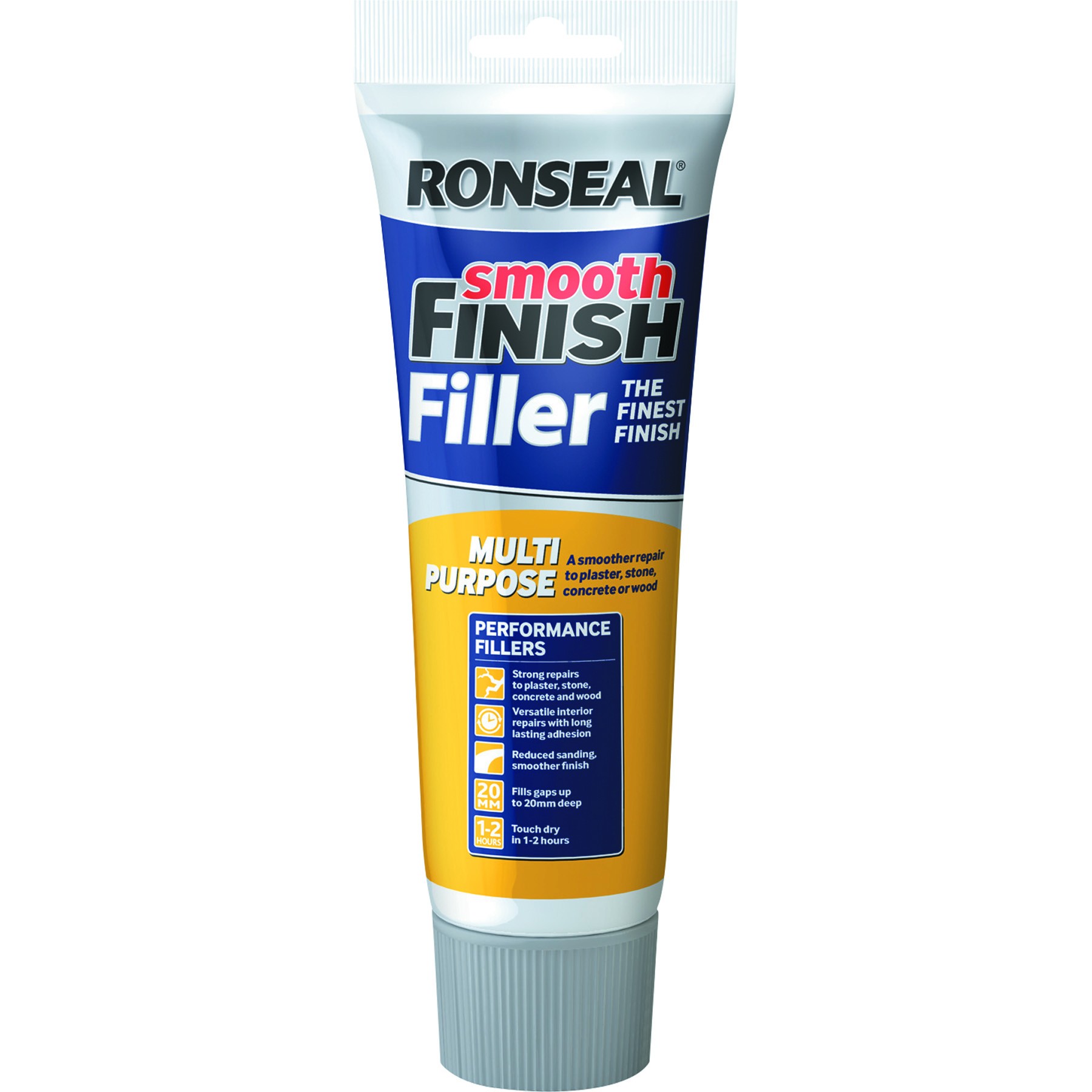 Ronseal Smooth Finish Multi Purpose Ready Mix Wall Filler 1.2kg + 50% [RONS36546]