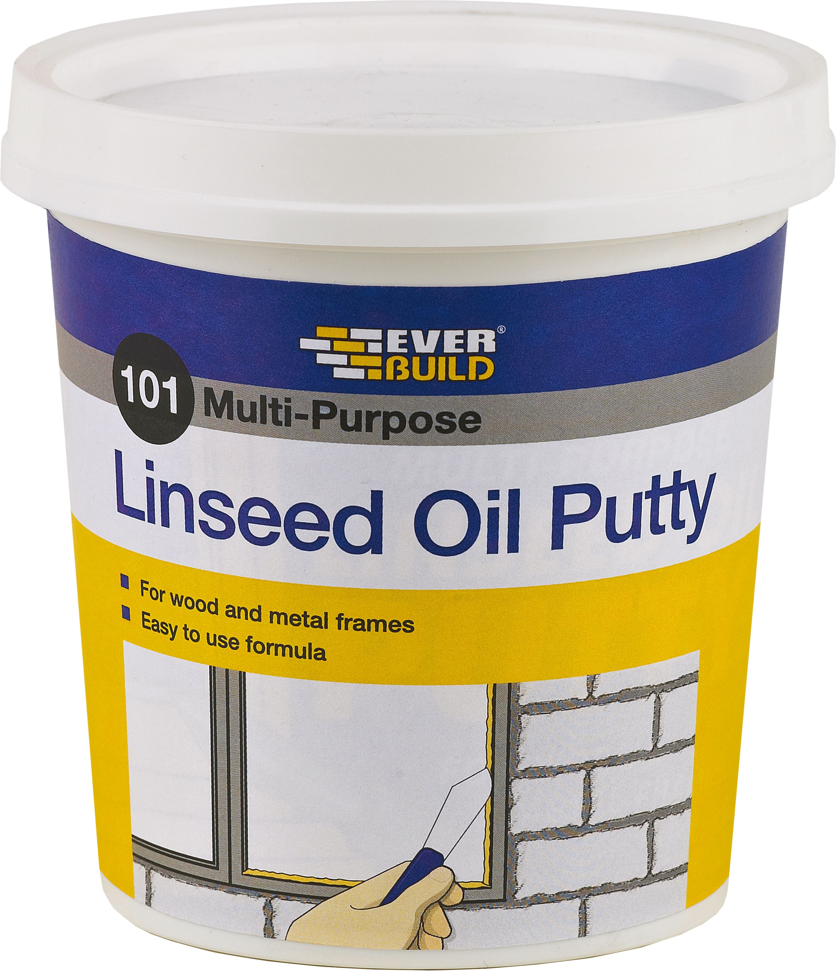 SikaEverbuild 101 Multi Purpose Linseed Oil Putty Brown 1kg [EVMPBN1]