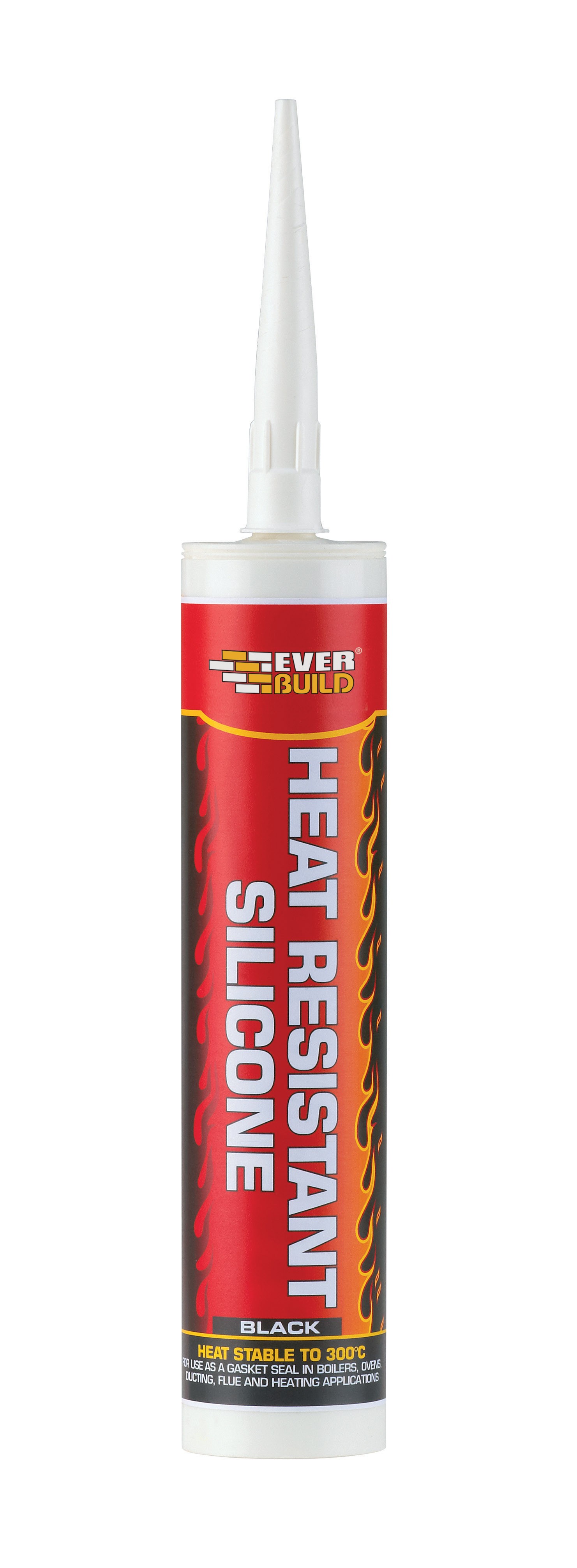 SikaEverbuild Heat Resistant Silicone Black C3 [SIKPCHEATSIL]