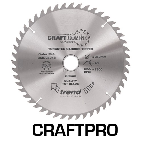 Trend CSB/16048A  Craft saw blade 160mm x 48T x2.2x20mm   TRCSB16048A