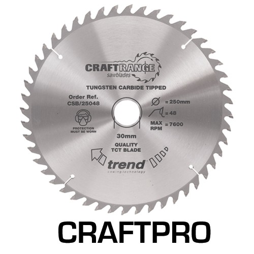 Trend CSB/16548B  Craft saw blade 165mm x 48 teeth x 20mm   TRCSB16548B