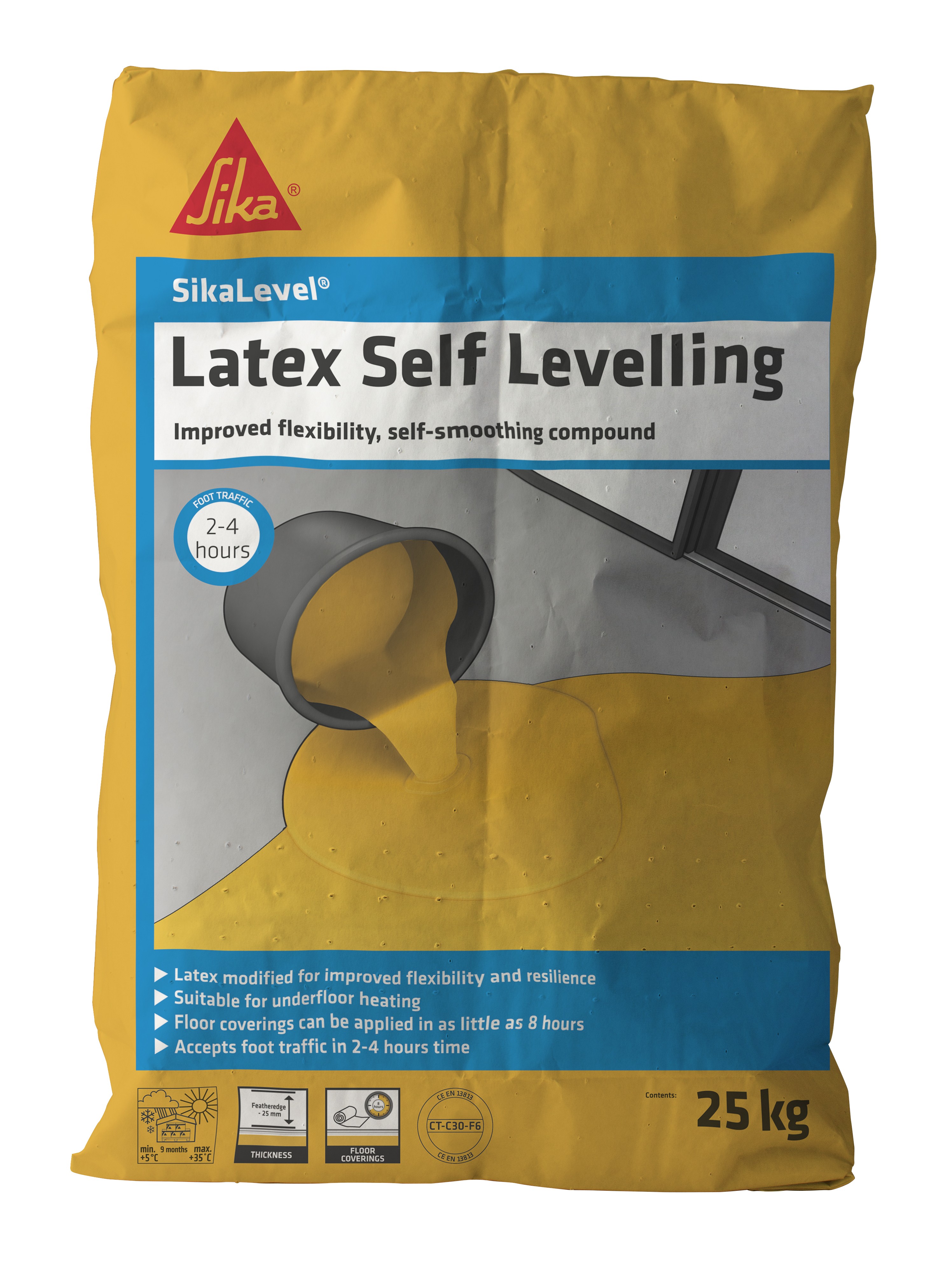 SikaEverbuild 25 Latex Self Levelling 25kg Grey [SIK18LLC25]