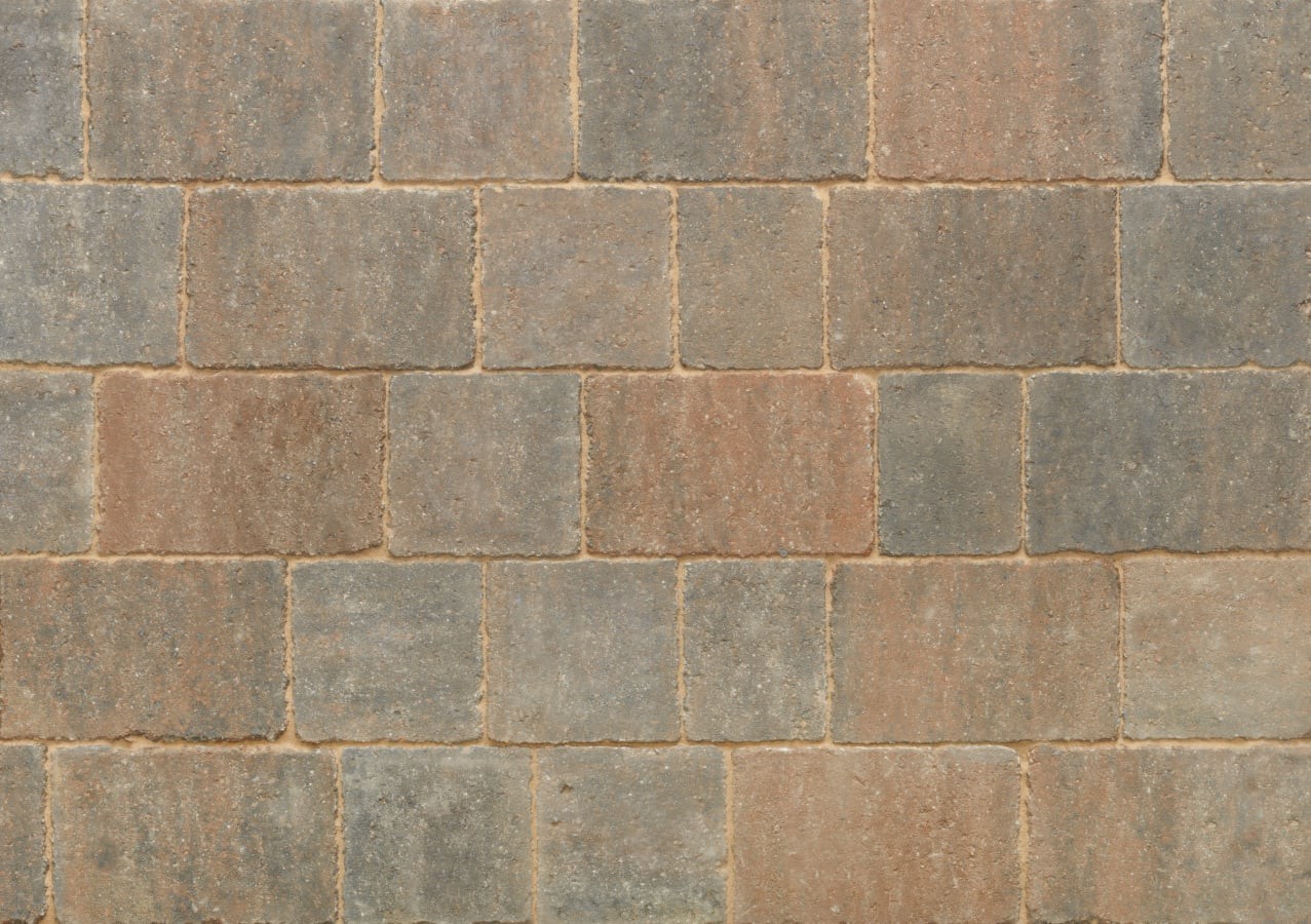 Stonemarket Trident Paviors 160 x 160 x 50mm (Medium) Burnt Ochre [KP330726K]