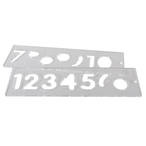 Trend TEMP/NUC/57  Template set number 57mm uppercase  TRTEMPNUC57