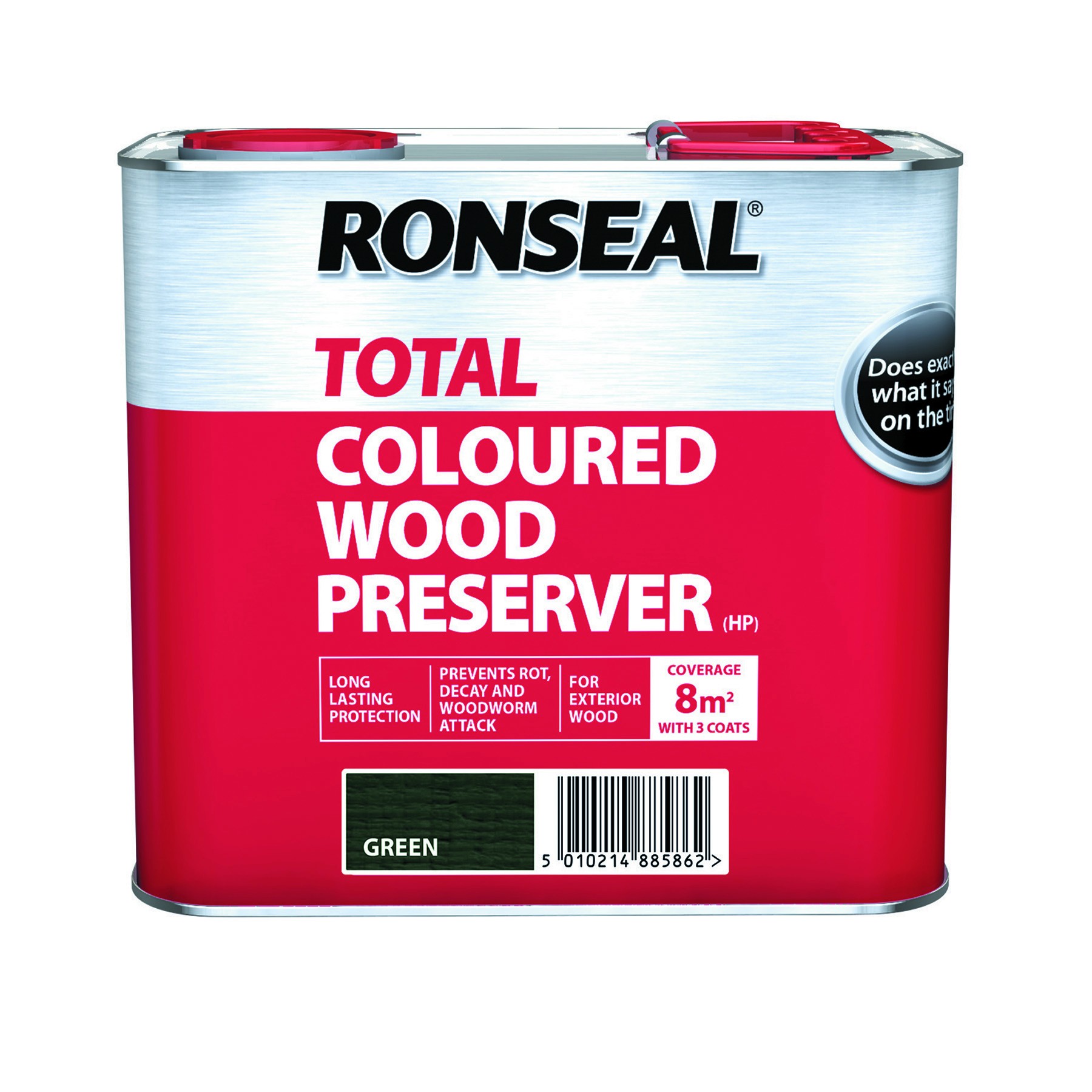 Ronseal Trade Total Wood Preserver Dark Brown 5L [RON38590]