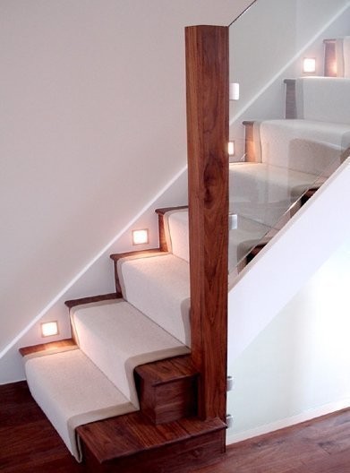 Pear Stairs - Walnut and Glass Staircase (5)