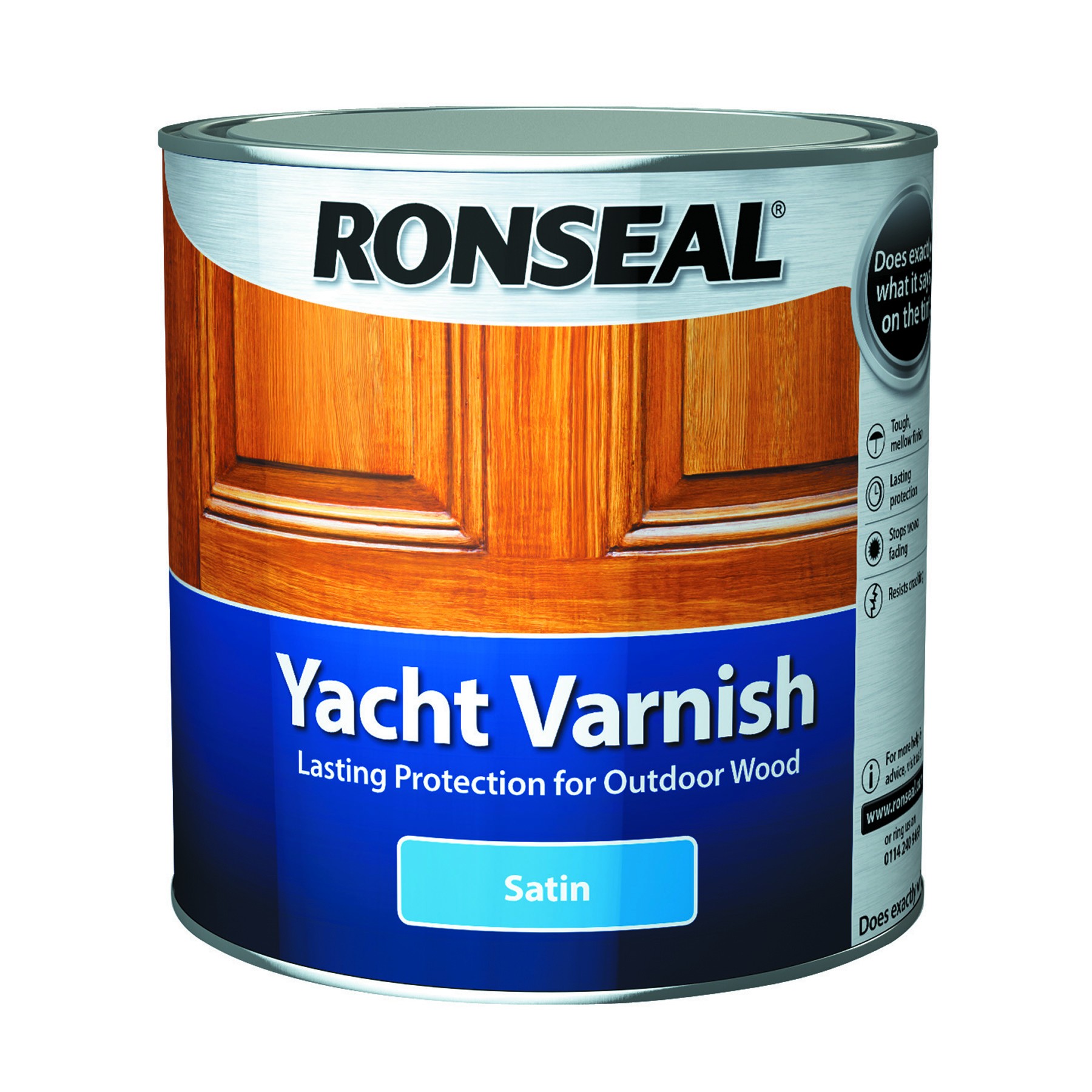 Ronseal Yacht Varnish Satin 250ml [RON30241]