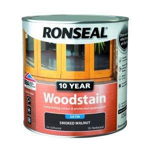 Ronseal 10 Year Woodstain 750ml Satin Walnut [RON38682]