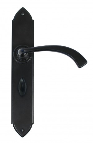 ANVIL - Black Gothic Curved Sprung Lever Bathroom Set  Anvil33138