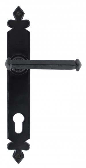 ANVIL - Black Tudor Lever Espag. Lock Set  Anvil33172