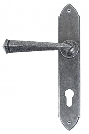 ANVIL - Pewter Gothic Lever Espag. Lock Set  Anvil33604