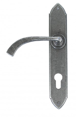 ANVIL - Pewter Patina Gothic Curved Espag. Lock Set  Anvil33765