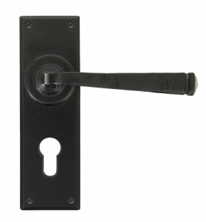 ANVIL - Black Avon Euro Lever Lock Set  Anvil33826