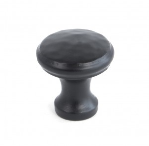 ANVIL - Black Beaten Cupboard Knob - Small  Anvil33840