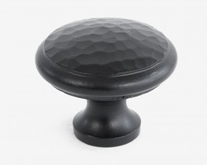 ANVIL - Black Beaten Cupboard Knob - Large  Anvil33993