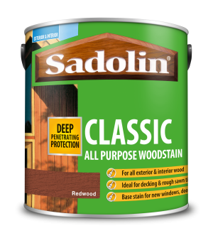 Sadolin Classic All Purpose Woodstain Redwood 2.5L [MPPSPRB]  5012897