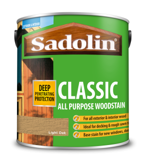 Sadolin Classic All Purpose Woodstain Light Oak 2.5L [MPPSPLB]  5012901