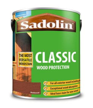 Sadolin Classic All Purpose Woodstain Redwood 5L [MPPSPRC]  5012919