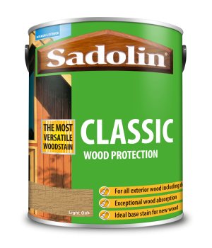 Sadolin Classic All Purpose Woodstain Light Oak 5L [MPPSPLC]  5012923