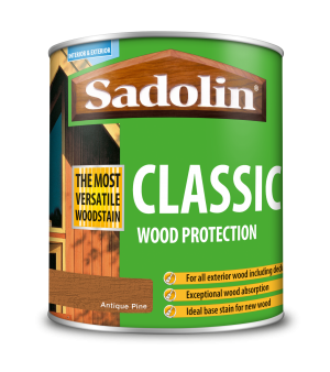 Sadolin Classic All Purpose Woodstain Antique Pine 1L [MPPSPPA]  5028457