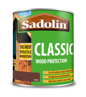 Sadolin Classic All Purpose Woodstain Teak 1L [MPPSPTA]  5028461