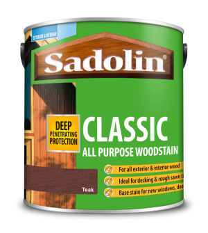 Sadolin Classic All Purpose Woodstain Teak 2.5L [MPPSPTB]  5028462