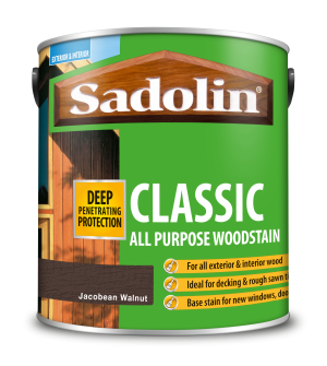 Sadolin Classic All Purpose Woodstain Jacobean Walnut 2.5L [MPPSPWB]  5028466