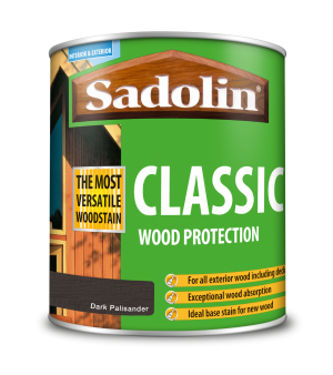 Sadolin Classic All Purpose Woodstain Dark Palisander 1L [MPPSPPG]  5028475