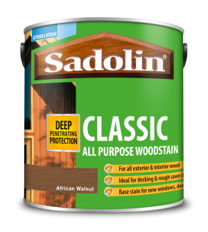 Sadolin Classic All Purpose Woodstain African Walnut 2.5L [MPPSPWH]  5028484