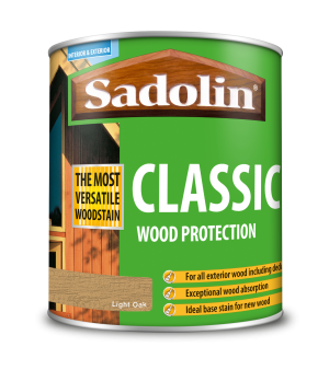 Sadolin Classic All Purpose Woodstain Light Oak 1L [MPPSPLA]  5028498