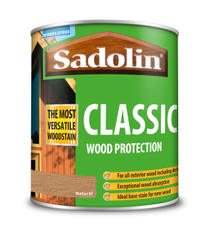 Sadolin Classic All Purpose Woodstain Natural 1L [MPPSSVC]  5028502