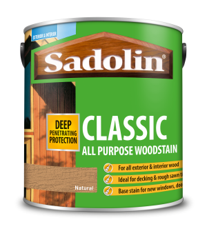 Sadolin Classic All Purpose Woodstain Natural 2.5L [MPPSSVE]  5028503