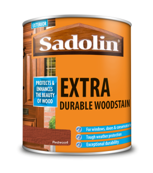 Sadolin Extra Durable Woodstain Redwood 1L [MPPSSUN]  5028545
