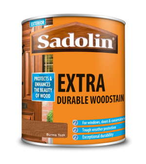 Sadolin Extra Durable Woodstain Burma Teak 1L [MPPSSUV]  5028551