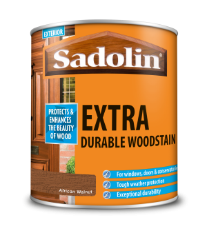 Sadolin Extra Durable Woodstain African Walnut 1L [MPPSSUZ]  5028555