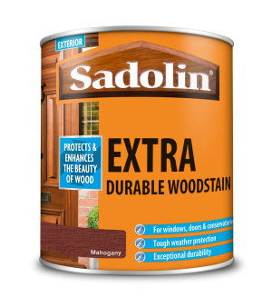 Sadolin Extra Durable Woodstain Mahogany 1L [MPPSSVH]  5028566