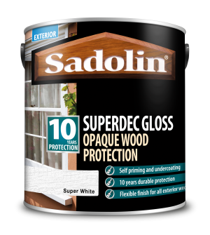 Sadolin Superdec Gloss Super White 2.5L [MPPSSD3]  5028851