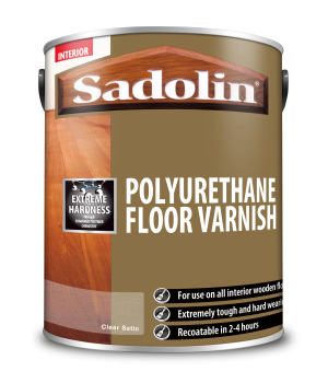 Sadolin Polyurethane Floor Varnish Clear Satin 5L [MPPSSVN]  5038036